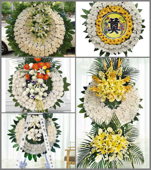 山东青岛莱西市马连庄镇西朱崔村花圈速递
