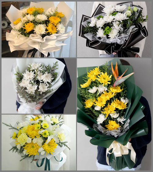 山东青岛莱西市马连庄镇西朱崔村白事花束代送